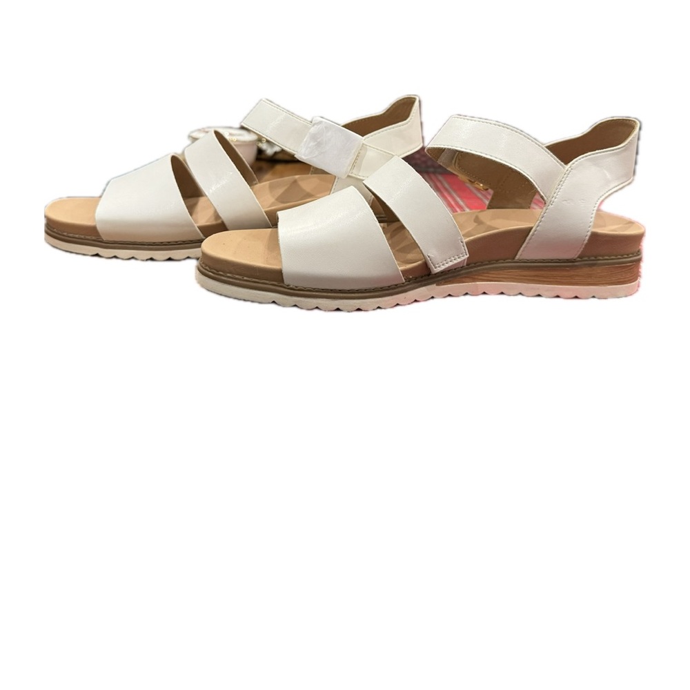 Dr Scholls  Women’s Island Glow White Sandals, Size 10 ￼
